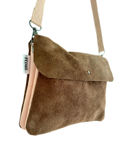 Afbeelding in Gallery-weergave laden, Bruin-roze crossbody.bag
