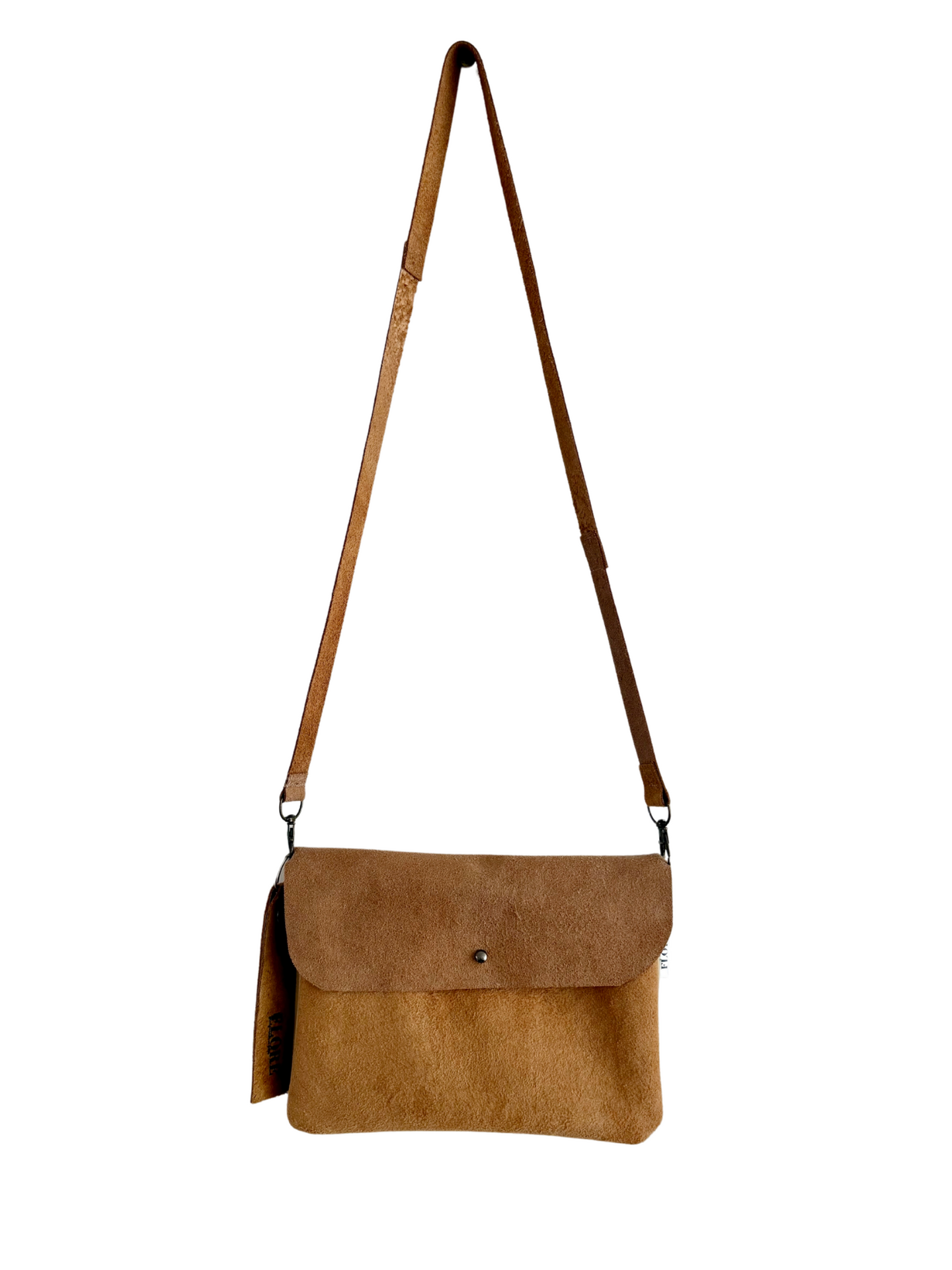 Bruin-gele crossybody.bag