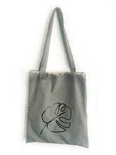 Afbeelding in Gallery-weergave laden, Grijze tent tote.bag met blad
