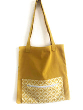 Afbeelding in Gallery-weergave laden, Geel patroon tote.bag
