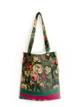 Afbeelding in Gallery-weergave laden, Antieke bloemen met okergeel tote.bag
